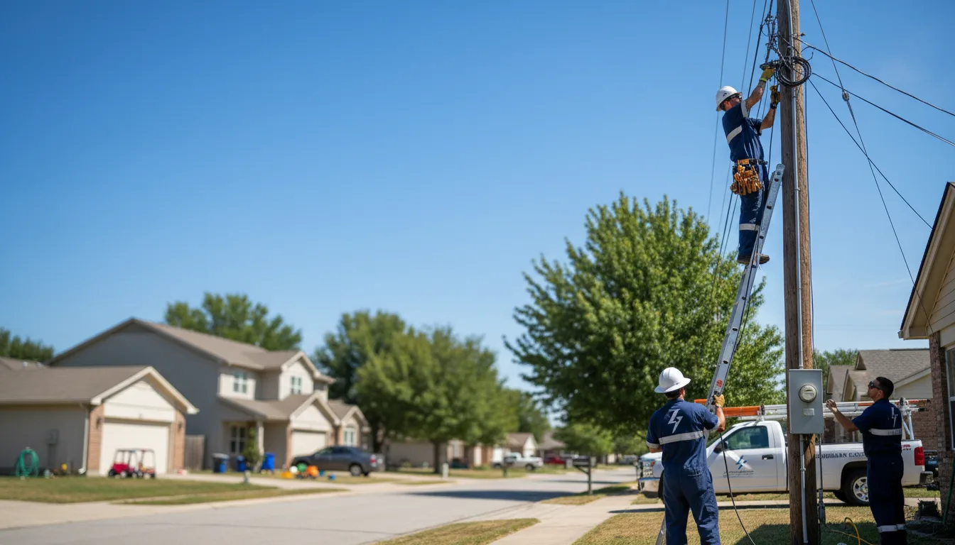 Residential electrician providing installation services in Weston, OH